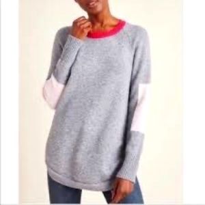 Anthropologie Rebekah Sweater Tunic Colorblock